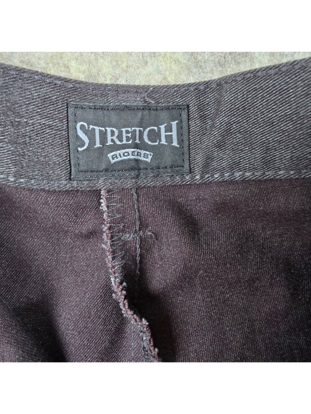 Stretch Riders Womens Stretch Pants Dark Grey Size 12M Relaxed Straight Cotton - Picture 5 of 8